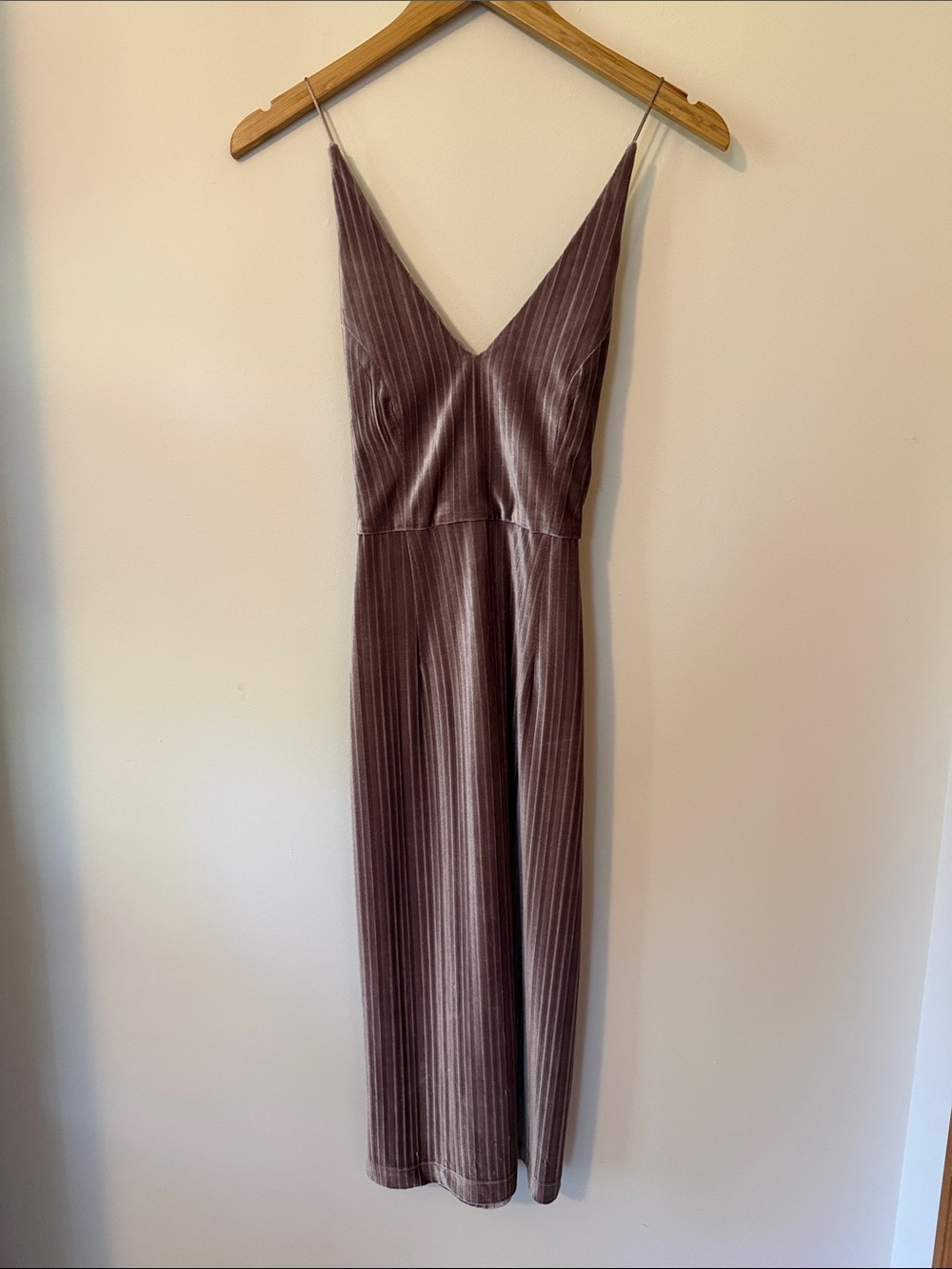 Black Swan Plissé Pleated Velvet Midi Dress